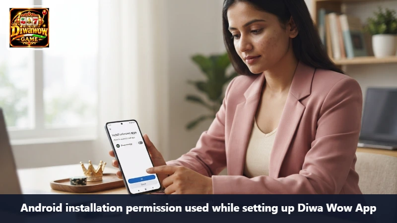 Android installation permission used while setting up Diwa Wow App