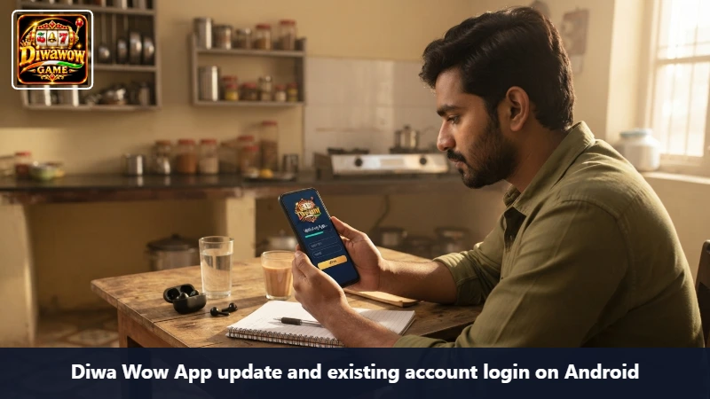 Diwa Wow App update and existing account login on Android