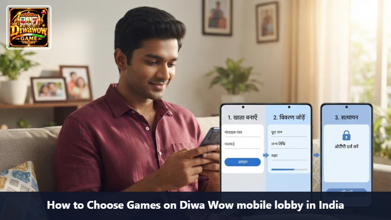 How to Choose Games on Diwa Wow mobile lobby in India